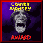 Cranky Monkey Award